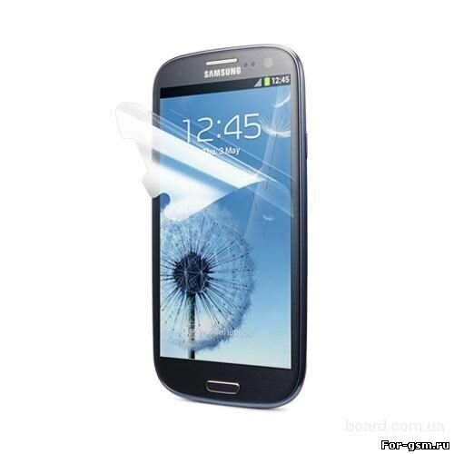 Защитная пленка для Galaxy S3 сохранит хрупкий дисплей смартфона